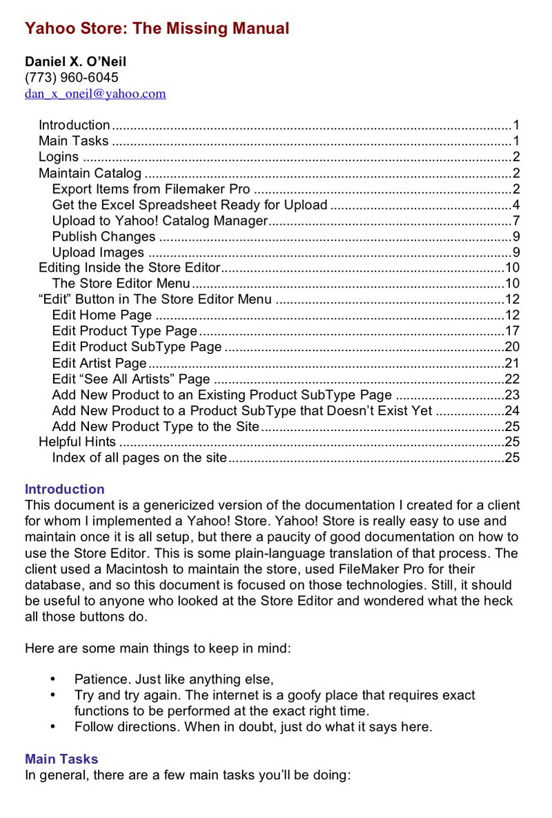 Yahoostoremanual