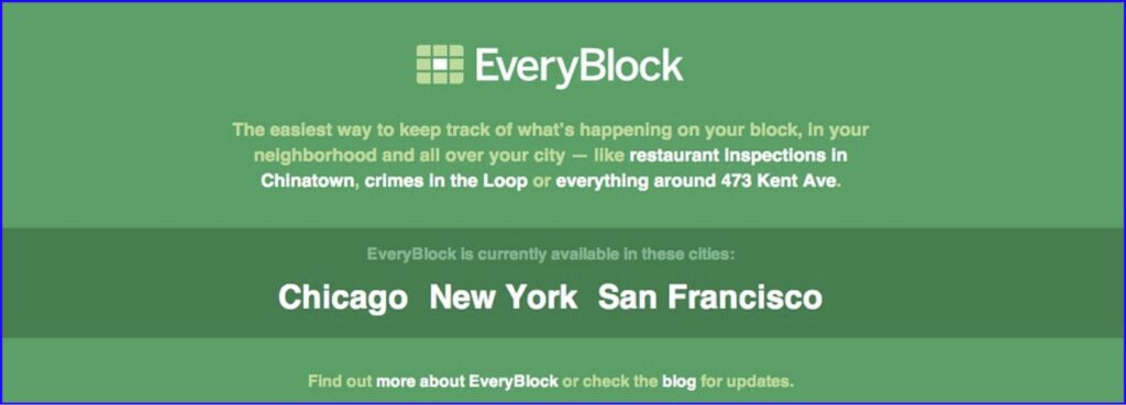 EveryBlock launch screen