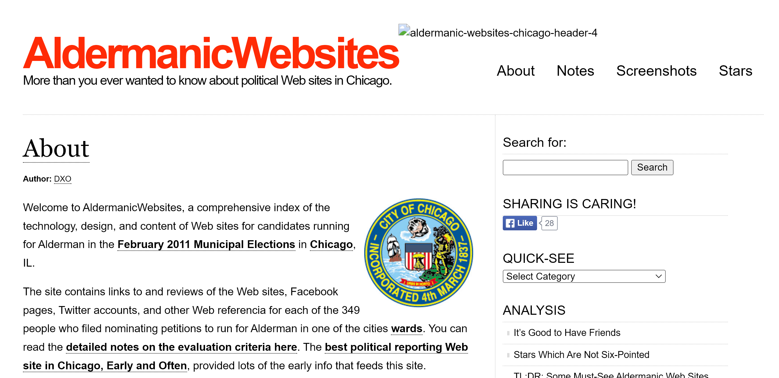 AldermanicWebsites.com– a Comprehensive Take on Chicago Political Web Sites