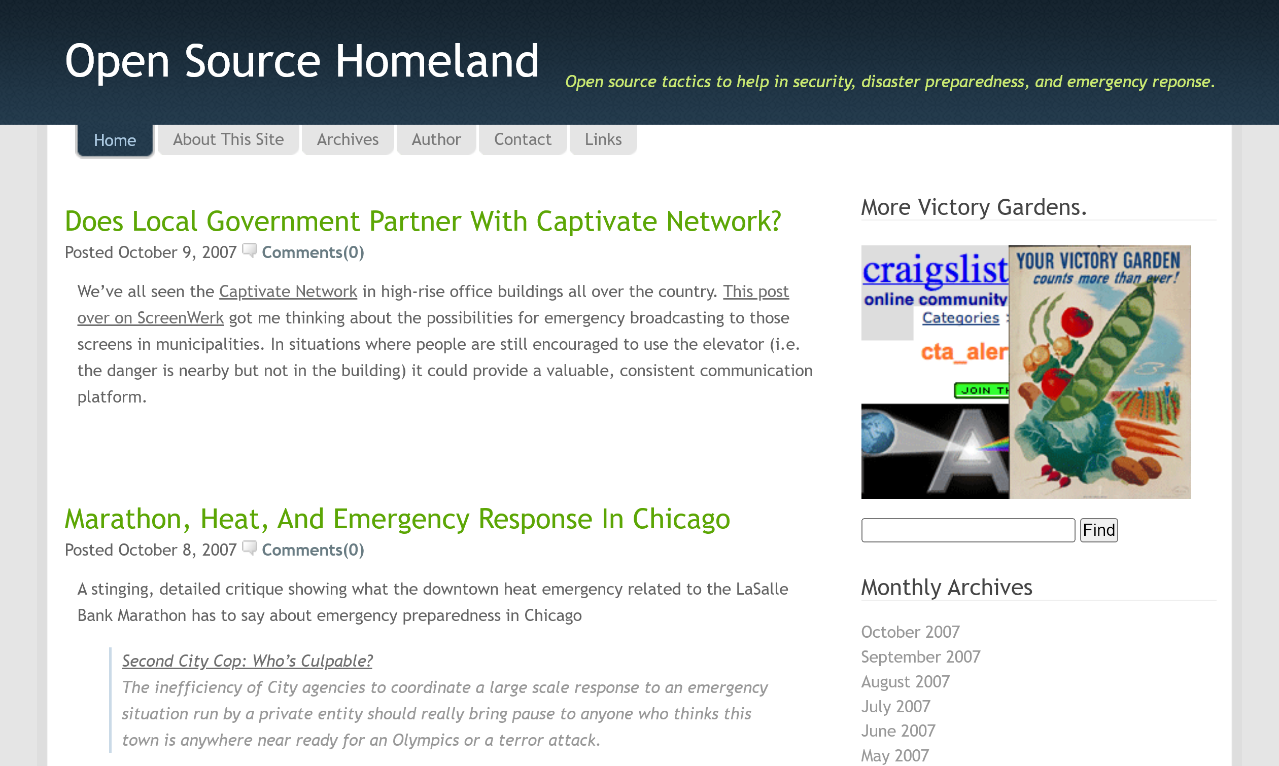 Launch: Open Source Homeland